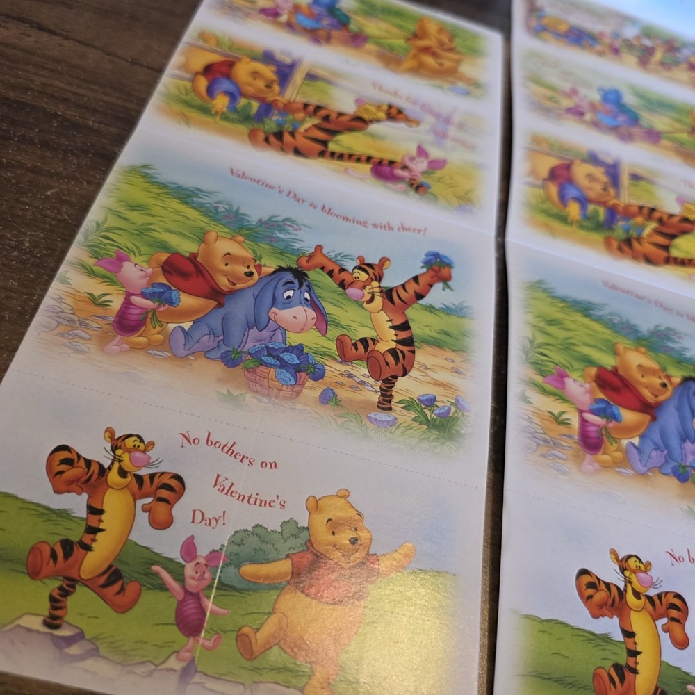 Cleo Winnie the Pooh Tigger Disney Valentine's Day Cards Lot of 12 - Picture 3 of 8
